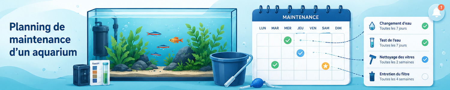 Planning d'entretien aquarium