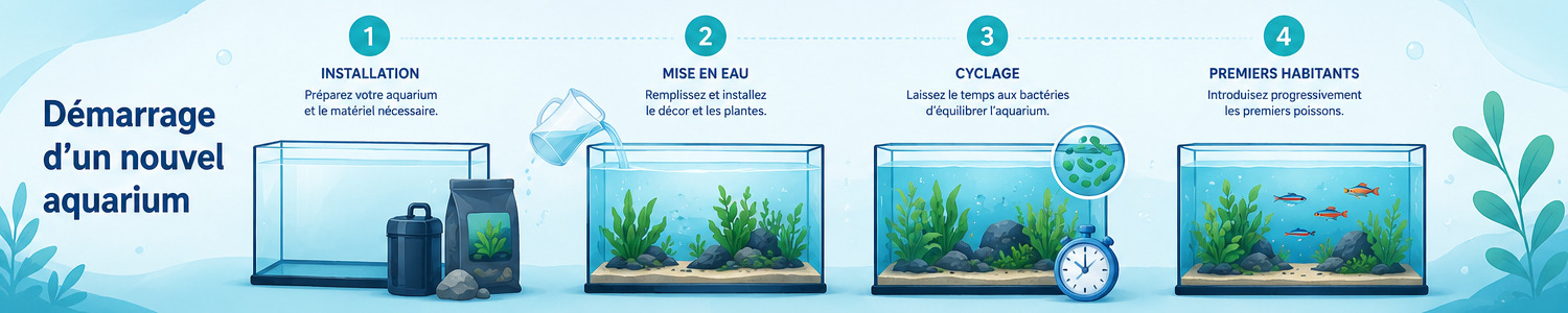 Mise en route d'un nouvel aquarium